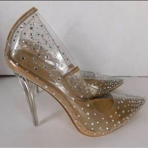 Glamorous classy rhinestone heels